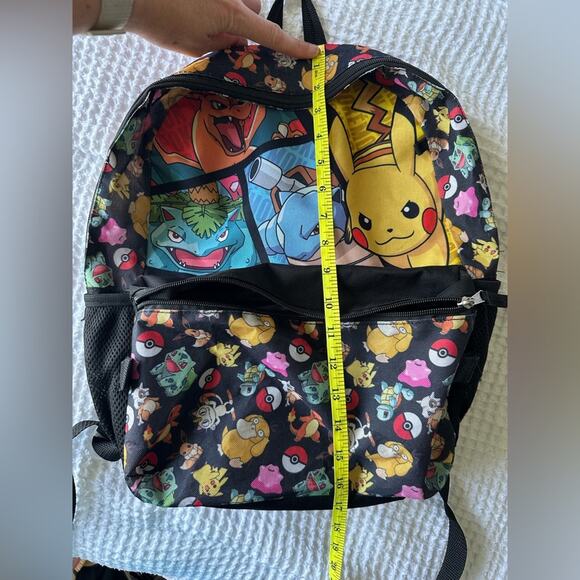 Pokemon Backpack Charizard Pikachu Venasaur Eeveelution Zip Front Pocket 2020 main image 6